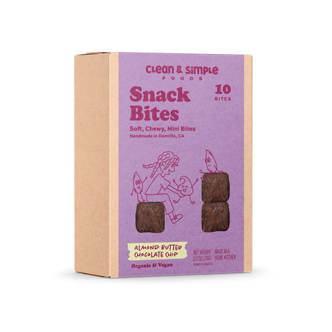 Almond butter chocolate chip snack bites